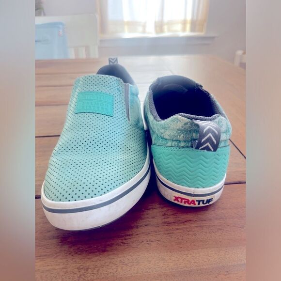 XTRATUF Salmon Sisters Mint Green Slip-On Sneakers; Size W8 - Picture 6 of 10